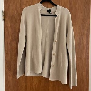 Eileen Fisher Button Up Silk Cardigan